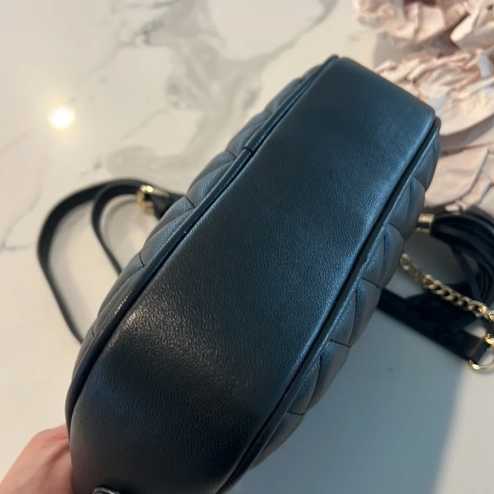 Lola Mae black quilted crossbody / shoulder bag - Picture 7 of 11